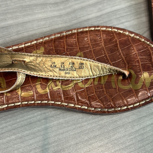 Sam Edelman Gigi Calf Skin Sandals in Nude Leopard Size 8.5 - Picture 4 of 4